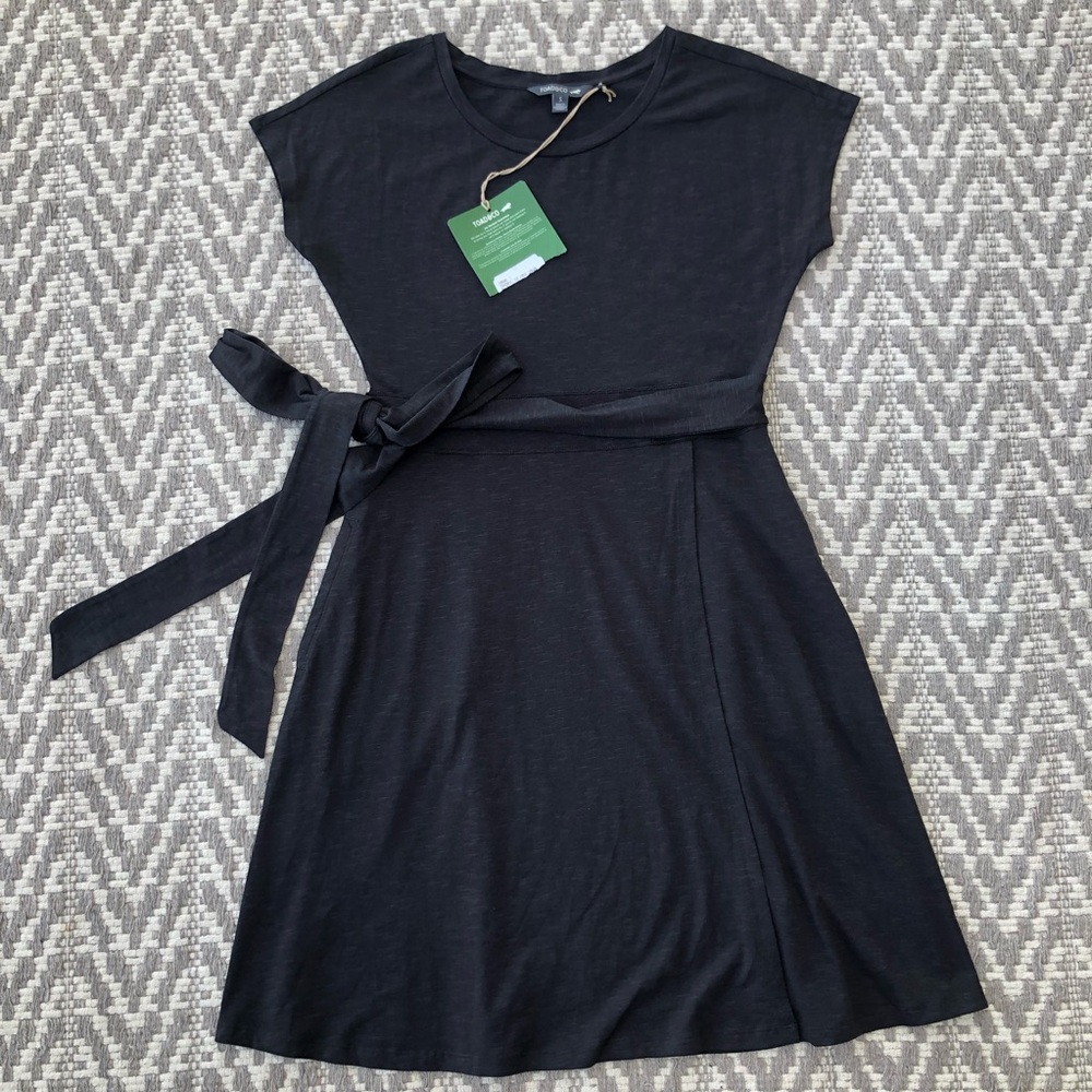 Toad & Co women’s Cue Wrap Short Sleeve Dress size small